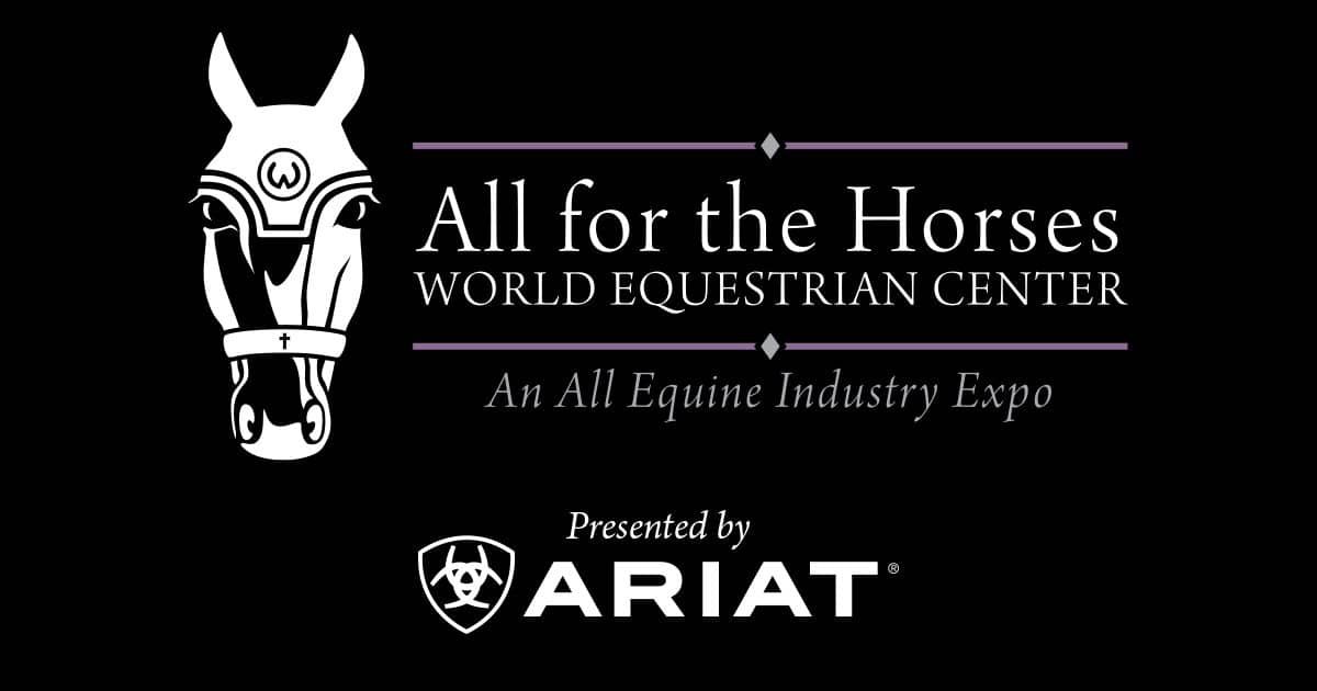 Logo for All for the Horses expo March 2-3 at the WEC